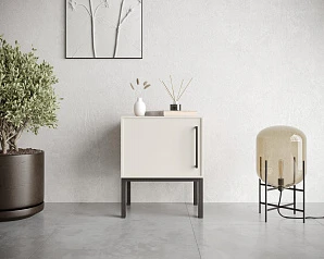 Тумбочка с дверкой "Nicole" NLN08 Белый