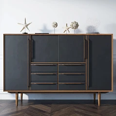 Большой комод "Bruni Black" арт BR09Black